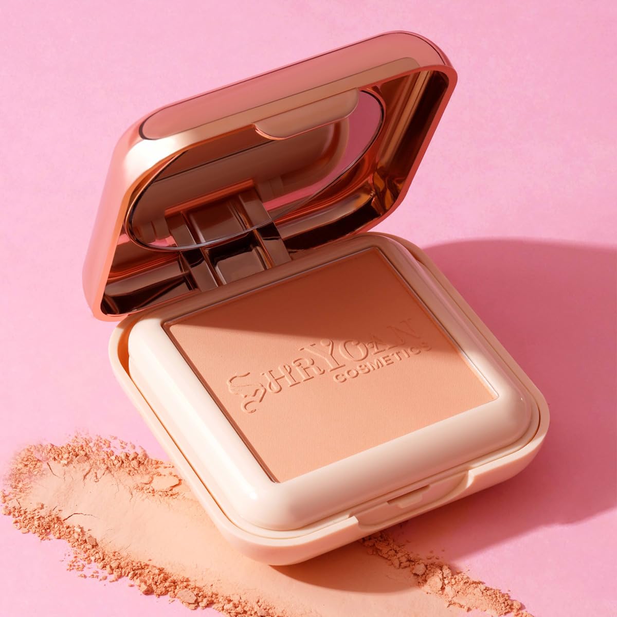 Shryoan All Day Matte 2 In 1 Oil Control Compact Face Powder| Infused with SPF 15 PA++, Hides Imperfections, Blends Effectively, Matte Finish With Soft & Silky texture and Pressed Powder for All Skin Types (25g) (SH03)