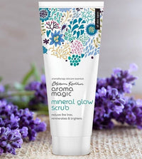 Aroma Magic Mineral Glow Scrub | Exfoliates, reduces fine lines, brightens & boosts hydration| With beeswax, vegetable glycerine, lavender, tea tree & rose essential oils| All Skin Type- 100ml