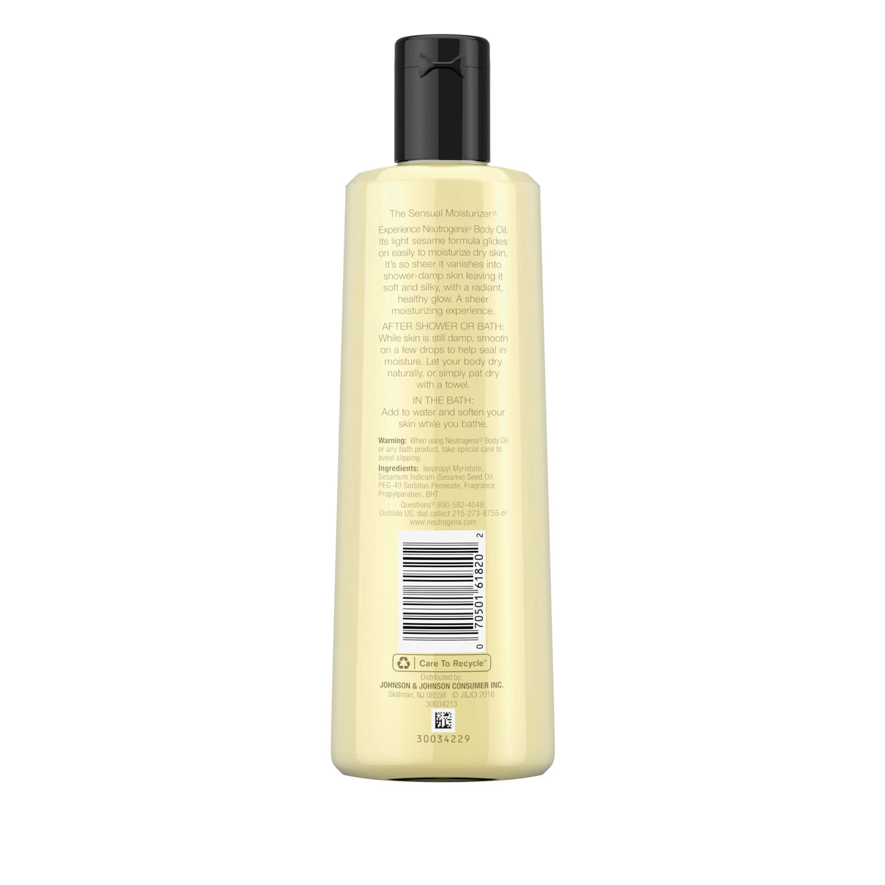 Neutrogena Body Oil, Light Sesame Formula, 8.5 Ounce