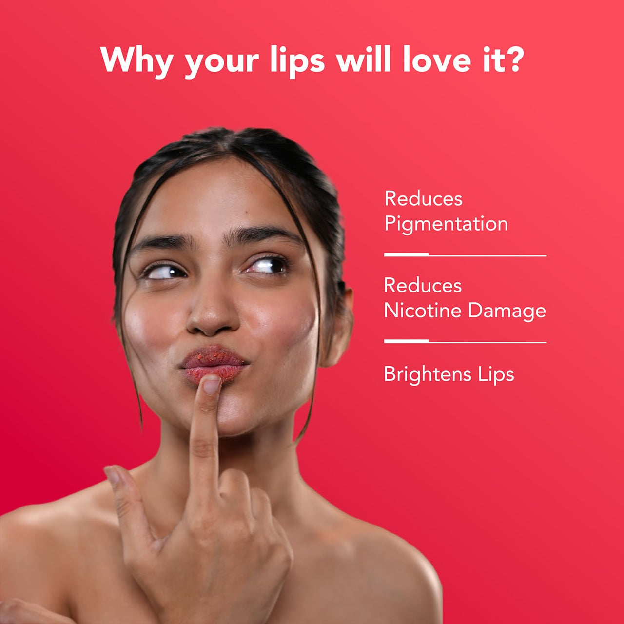 Bella Vita Organic NicoLips Lip Scrub Balm Brightening Dark Lips for Men and Women Dry Lips/Smoker/Chapped Lip & Lipstick Stains Removal Lipcare, 20 g