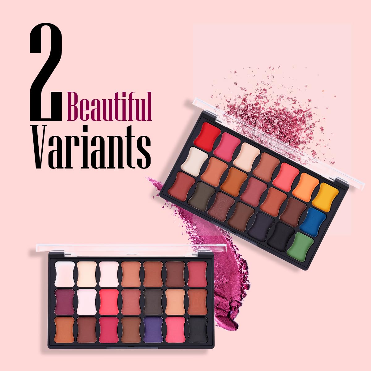 Shryoan Mix & Match Matte Eyeshadow Palette | Highly Pigmented, Easy to Blend, No Fallout, Long Wearing Easy to Blend (21g) (Shade-01)