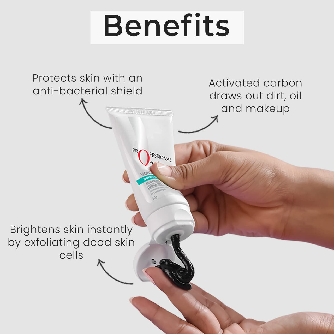 O3+ Volcano Scrub (50G) & O3+ D-Tan Radiance Face Wash With Vitamin C Glowing Skin and Deep Cleanses and Unifies Skin Tone 60gm Combo