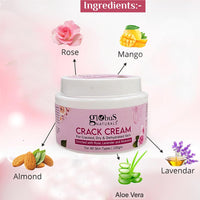 Globus Naturals Crack Cream Rose 100gm (Pack of 5)
