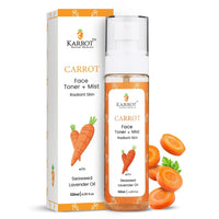 Karrot Natural Skincare Hydrating Face Toner, Carrot Face Spray Mist for Boosting Radiance, Contains Seaweed and Green Tea, SLS and Paraben Free, For Women and Men, All Skin Types, 120ml