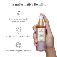 Shankara Nourishing Foot Oil, With Pure Essential Oils of Peppermint and Tea Tree, Suitable for Tri-Dosha and All Skin Types - 100ml