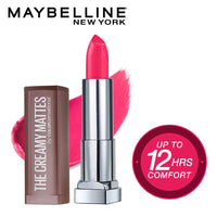 Maybelline New York Color Sensational Creamy Matte Lipstick, 630 Flaming Fuchsia, 3.9g And Maybelline New York Color Sensational Creamy Matte Lipstick, 680 Mesmerizing Magenta, 3.9g