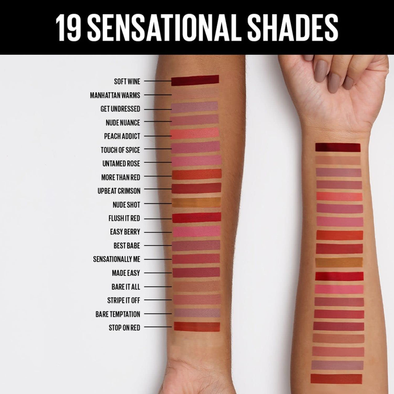 Maybelline New York Lipstick, Matte Finish, Non-Sticky and Non-Drying, Sensational Liquid Matte, 24 Touch of Spice, 7ml