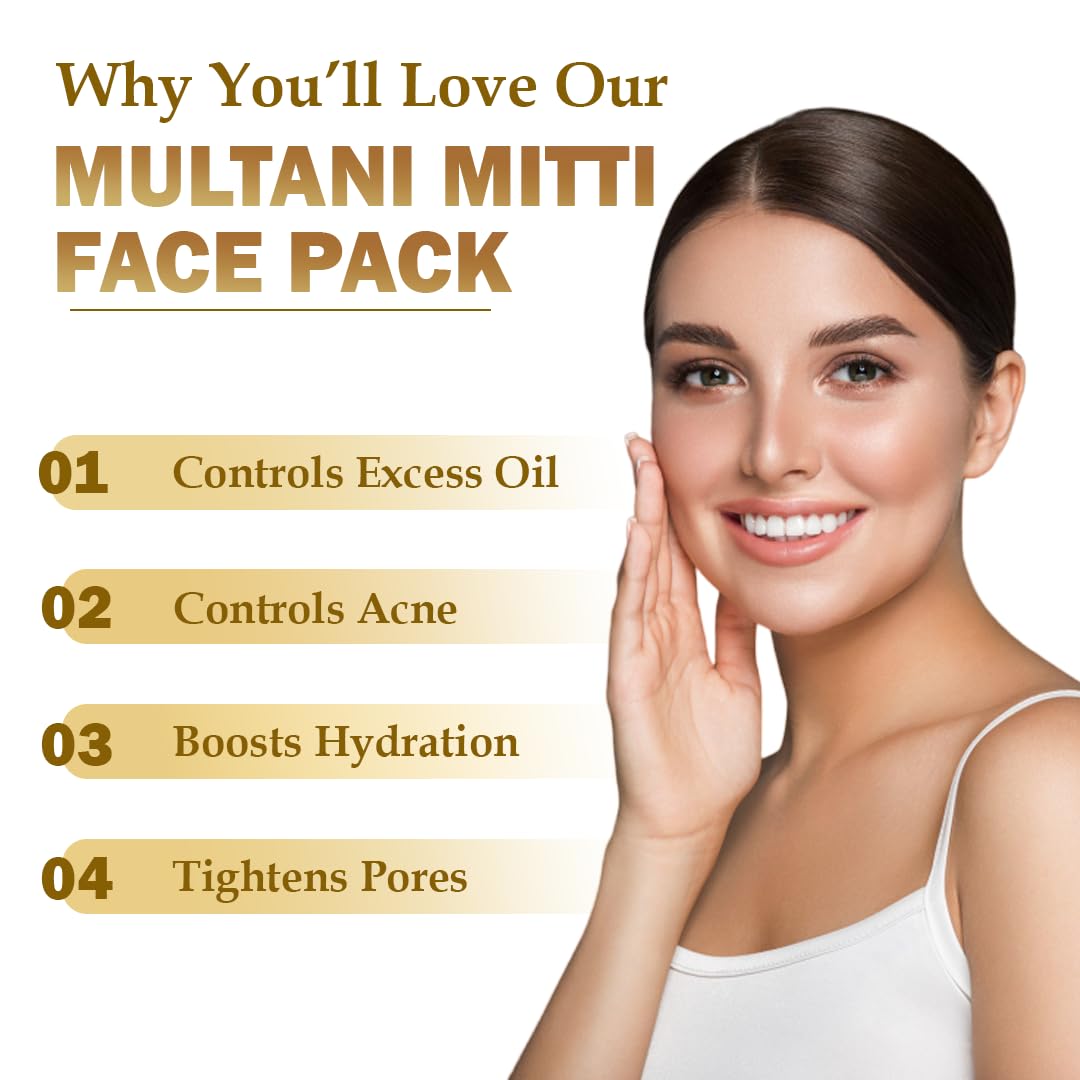 Veda Harvest Rosemary Essential Oil and Multani Mitti face pack | Deep cleansing, Hydrates skin, Anti Acne, Oil control