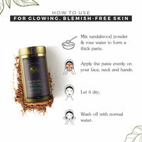 O4U - Mysore Sandalwood Powder for- De Tan, Glowing Skin, Oil Control, Fades Acne Scars & Ageing Marks/USDA Certified, 100% Pure & Organic - Set of 2