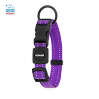Voyager Reflective Dog Leash Collar Set with Neoprene Handle Supports Small, Medium, and Large Breed Puppies, Cute and Heavy Duty for Walking, Running, and Training - Purple, M Leash Collar Set (Purple) Leash Collar Set (3/4