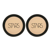 Stars Cosmetics Makeup Foundation Cream Face Professional Light Weight Matte Finish Waterproof blends seamlessly Long Lasting Full Coverage All Skin Types For Girls & Womens Ivory (Pack of 2 8g Each)