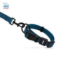 Voyager Reflective Dog Leash Collar Set with Neoprene Handle Supports Small, Medium, and Large Breed Puppies, Cute and Heavy Duty for Walking, Running, and Training - Blue, M Leash Collar Set (Blue) Leash Collar Set (3/4