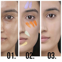 HUDA GIRL 3 In 1 Makeup Palette Brights Concealer For Dark Circles,Blush And Highlighter Palette,Oil Control Pro Concealer For Face Makeup,Conceal Correct & Contour,All Skin Types,Matte,1 Count