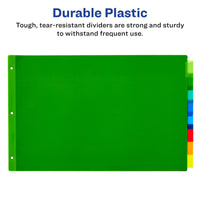 Avery Dividers for 3 Ring Binders, 8-Tab Binder Dividers, 11