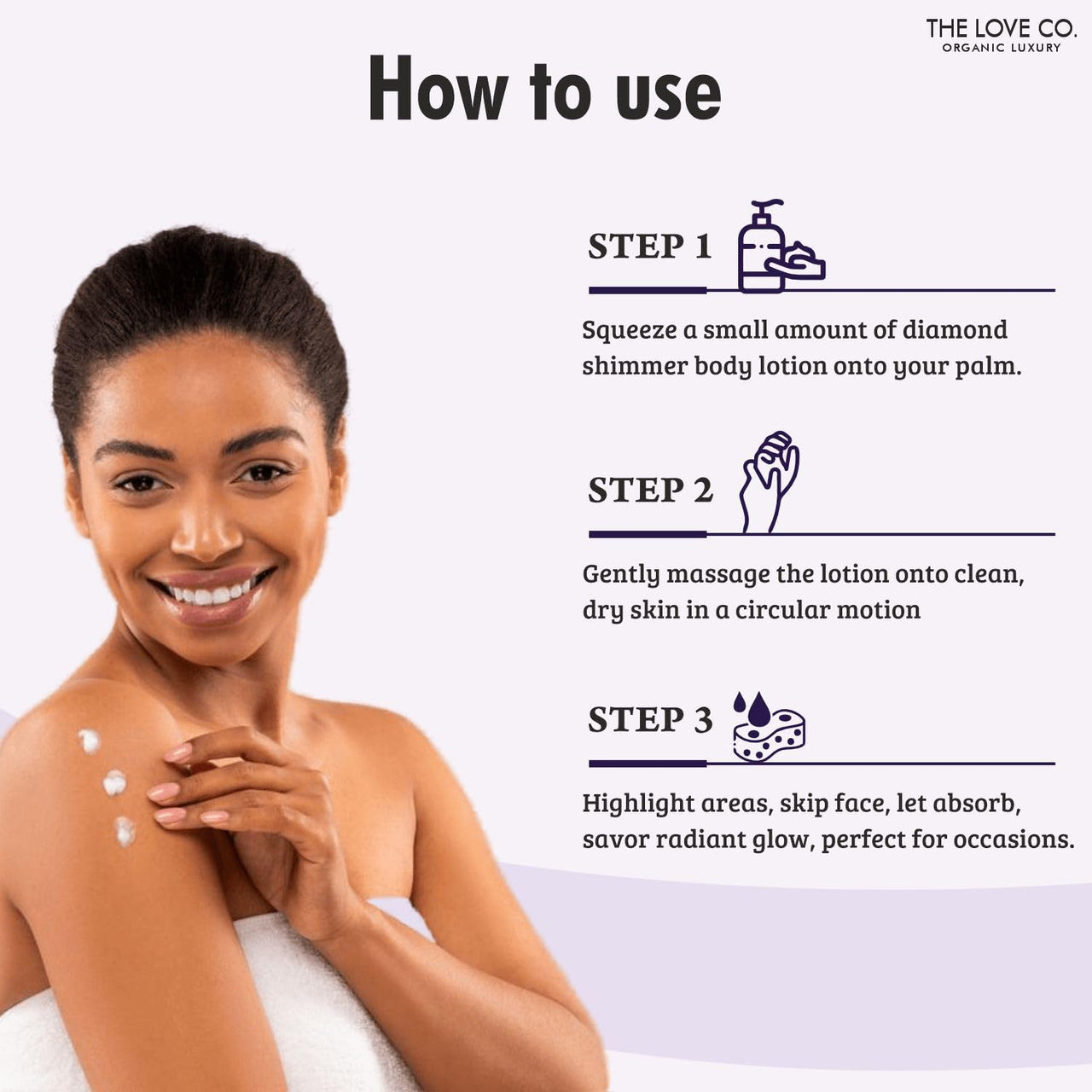 THE LOVE CO. Body Lotion - Moisturizer Cream For Dry Skin - Body Lotion for Women & Men - Body Lotion for Dry Skin with Jojoba Oil, Shea Butter & Vitamin E - 295Ml (Night Kiss)