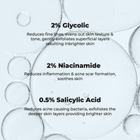 SEASOUL AHA Foam Cleanser - 100ml | Acne Control & Skin Brightening Face Wash | Enriched with Glycolic Acid, Salicylic Acid, Niacinamide & Dead Sea Minerals | All Skin Types