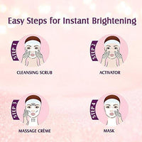 Lotus Herbals Radiant Pearl Cellular 1 Facial Kit | For Deep Cleaning | With Pearl Extracts & Green Tea | 37g