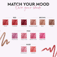 Million Colors Lip Crayon Lipstick | 8H Long-Lasting Matte | Hydrating & Lightweight | Highly Pigmented | Smudge-Proof & Transfer-Proof | Hyaluronic Acid & Shea Butter (Rosewood 07, 3g)