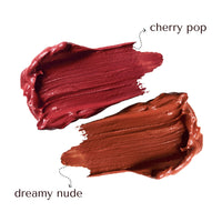 Bella Vita Organic Perfect Pairing Duo | Kiss Proof Liquid Lipstick | Cherry Pop + Dreamy Nude | Transfer-Proof | Smudge-Proof | Intense Moisturisation | 18-Hr Stay | Ultra Matte Finish | 4.5Ml Each