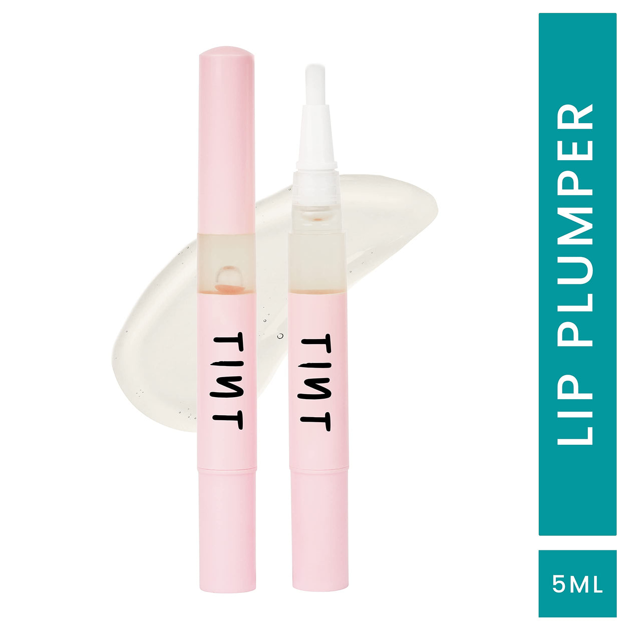 Tint Cosmetics 5ml Pink Natural Lip Plumper, Hydrate & Nourishes Lips, Soft Bristle, Quick Application, Light Weight, Long Lasting & Moisturizing For Girls & Women