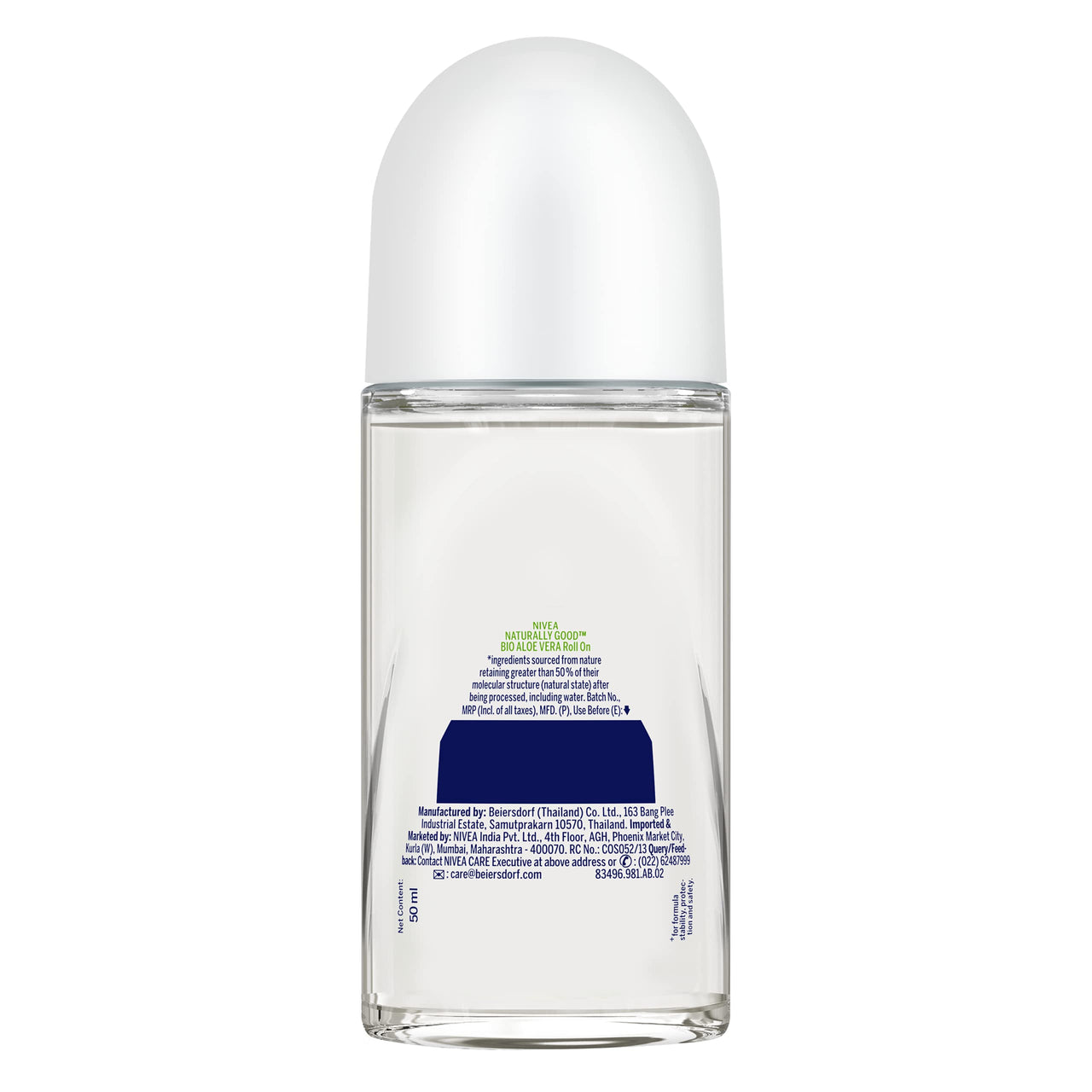 Nivea Bio Aloe Vera, Deodorant Roll On For Women, 50 ml