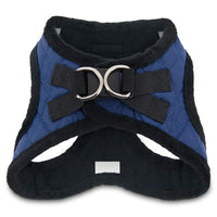 Voyager Step-In Plush Dog Harness  Soft Plush, Step In Vest Harness for Small and Medium Dogs by Best Pet Supplies - Harness (Royal Blue Faux Leather), XS (Chest: 13 - 14.5
