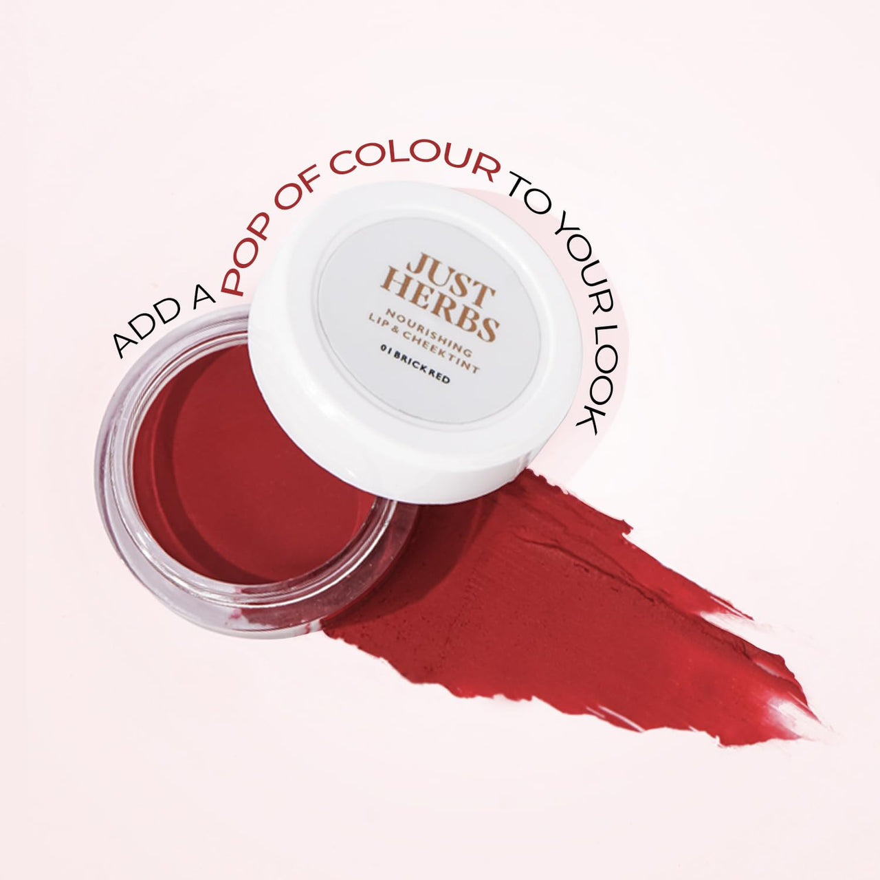 Just Herbs Ayurvedic, Natural Lip & Cheek Tint, Blush For Women- SLS, Chemical & Paraben Free - 04 Mahogany (Creamy Matte)