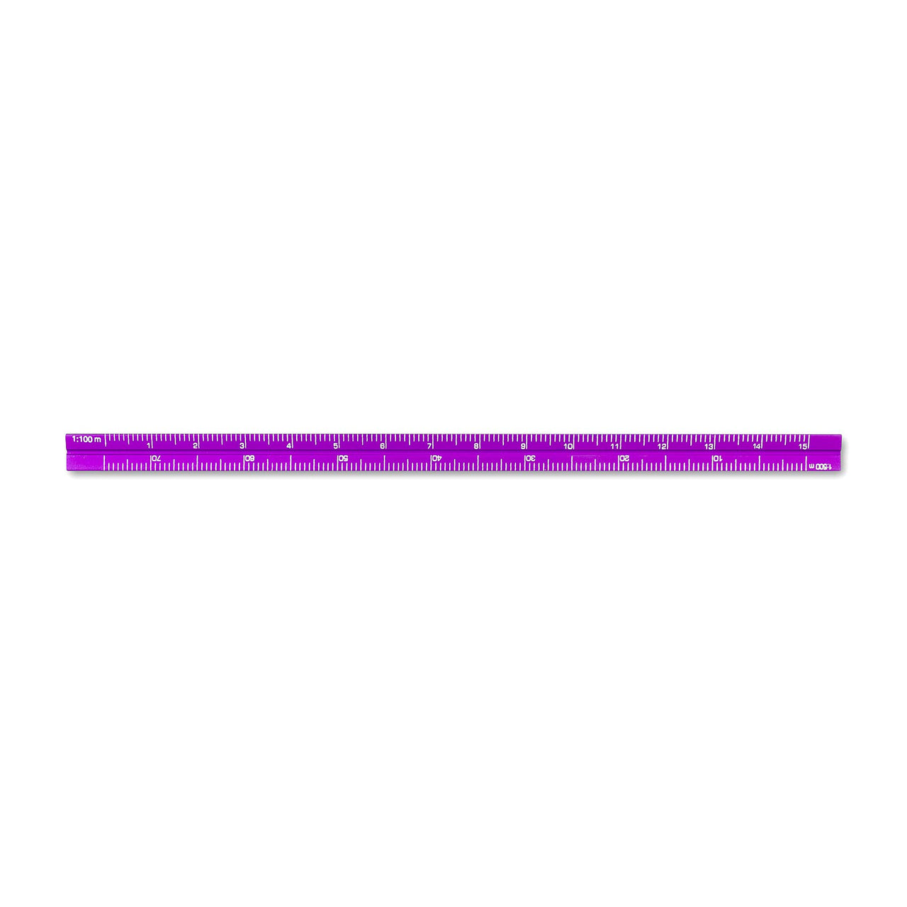 Alumicolor 3610-3 Aluminum Combination Pocket Scale, 6IN, Purple 6 Inch