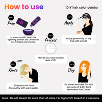 2.Oh! Italian- Orange Hair Color DIY Kit | Semi Permanent Hair Color + Hair Bleach for Hair Color | Hair Highlights for Women & Men | Hair Bleach with Plex & Argan oil| Lightening Kit