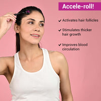 Sotrue Derma Roller For Hair Growth 0.5 mm with 540 Titanium Needles and Beardhood Hair Volumizing Powder Wax 20g