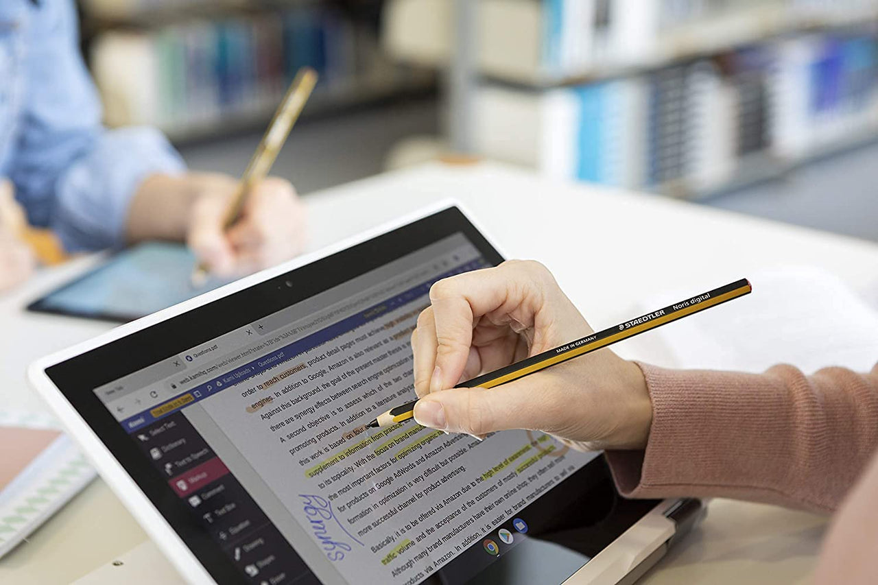 STAEDTLER Noris Digital Classic EMR Stylus, 0.7mm Tip, 4096 Pressure Levels, No Charging - Yellow