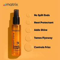 Matrix Opti.Care Professional Shampoo + Conditioner + Serum Combo for Salon Smooth Straight Hair | Control Frizzy Hair for up to 4 Days | With Shea Butter | No Added Parabens (200 ml + 98 g + 100 ml )