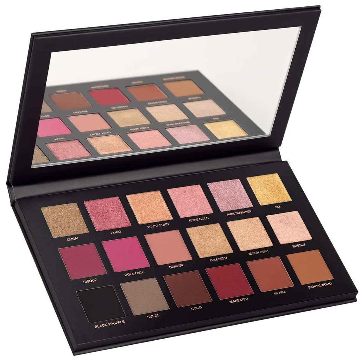 URBANMAC Nude and Rose Gold Eyeshadow Palette Combo, Shimmery Finish
