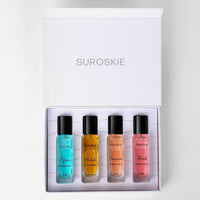 Suroskie Unisex Perfume Gift Set For Men & Women (4 X 20Ml) | Luxury Eau De Parfum | Long Lasting & Pocket Freindly | Aromatic Blend Of Aqua, Saffron, Cinnamon | Citrus, Floral & Woody Notes Fragrance