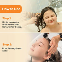 Herby Angel Kids Shampoo, Gentle Hair Cleanser, with Triphala, Aloe Vera & Reetha, Gentle Scalp & Haircare with Tear-Free Formula, For Healthy & Smooth Hair, For 2 Years+ Kids | 200 ml