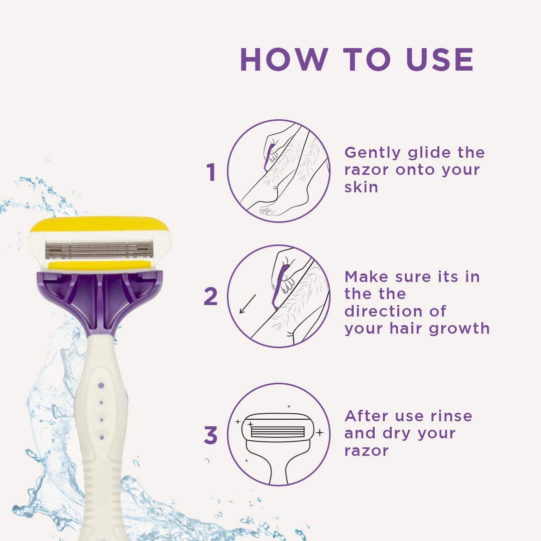 FURR by Pee Safe PEESAFE FURR By Pee Safe Body Shaving Razor For Painless Body Hair Removal With Aloe Vera Vitamin E Padding Precision Of 4 Japanese Blade Coated With Titanium NCAT, 1 count