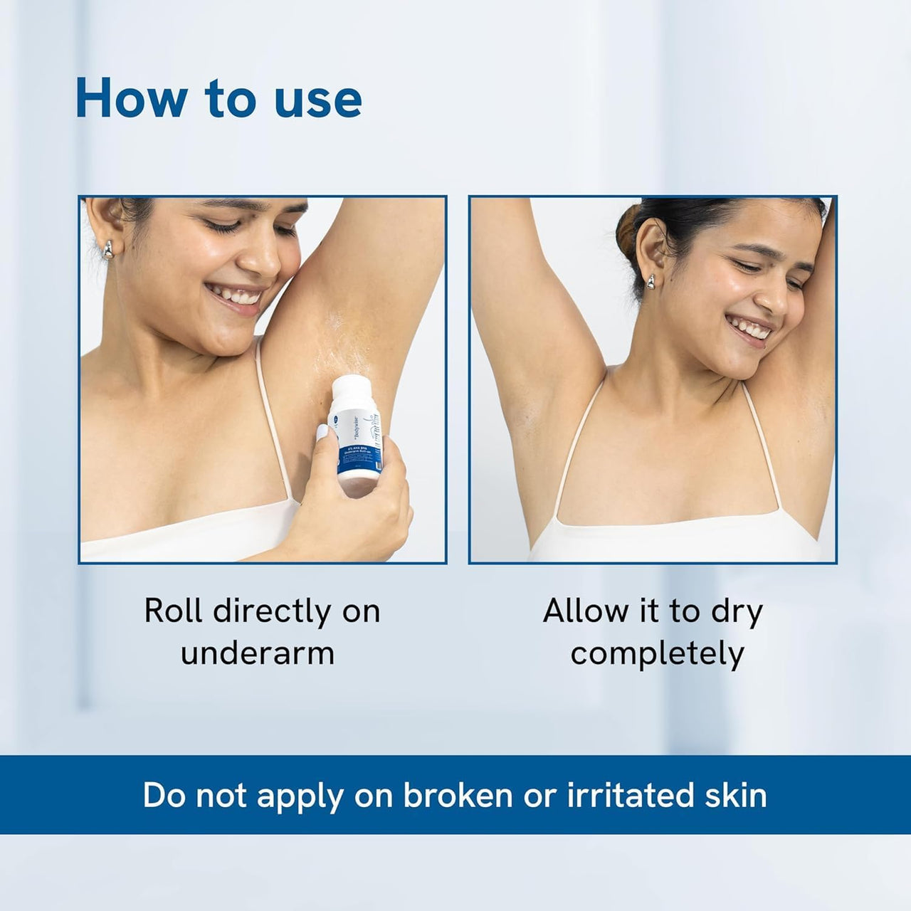 Be Bodywise 4% Aha Bha Underarm Roll On 50ml | 2% Lactic Acid, 1% Mandelic Acid, 1% Salicylic Acid | Controls Odour & Reduces Pigmentation | 0% Alcohol & 0% Aluminium | Aqua Fragrance