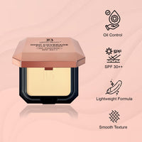Lakyou Beauty 2in1 High Coverage Compact Powder | Oil Control | SPF-30++ | Waterproof | Matte And Shimmer Shade | Long Lasting | 30g (01(White Ivory))
