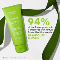 Conscious Chemist® 2% Salicylic Acid Cream | 50g | Acne Spot Corrector | Moisturizer for Oily Acne Prone Skin, Face Cream for Men & Women, Overnight Acne & Oil Control, Itchiness & Redness, Non greasy Gel Cream - Flashfix