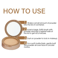 Seven Seas 2 In 1 Weightless Stay Matte Compact Powder | Pressed Powder + Loose Powder | SPF 15 | Non Oily Matte Look | Evens Out Complexion | Hides Imperfections | Blends Effortlessly (Banana)