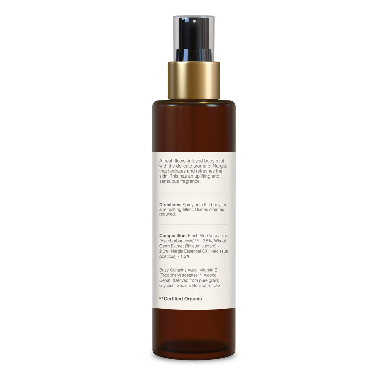 Forest Essentials Body Mist Nargis | Natural & Hydrating Body Spray For Men & Women | Luxury Floral Fragrance | 130 ml