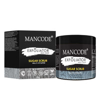 Mancode Multi-Vitamin Sugar Scrub for Face & Body for Tan Removal Exfoliating Detan Scrubs for Glowing Soft & Smooth Skin Removes Tan, Blackheads and Dirt For Men & Women 125gm.