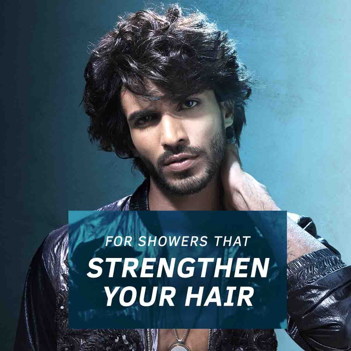 Ustraa Hair Vitalizer Shampoo - 2 x 250ml - Dermatologically Tested, With Biotin, Caffeine, Omega 3 & Omega 6, 10x Stronger Hair, Helps in Hair Growth, Reduces Hairfall (Pack of 2)