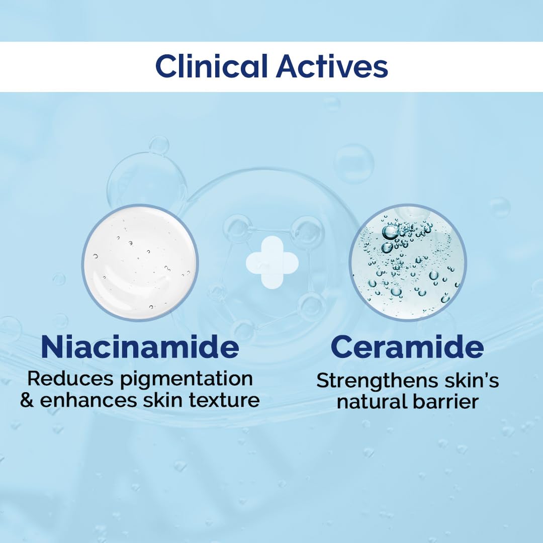 The Derma Co. Nia-Ceramide Barrier Repair Face Wash 80g | With 2% Niacinamide and 1% Ceramide | Gently Cleanses Skin & Nourishes Skin Barrier | All skin types