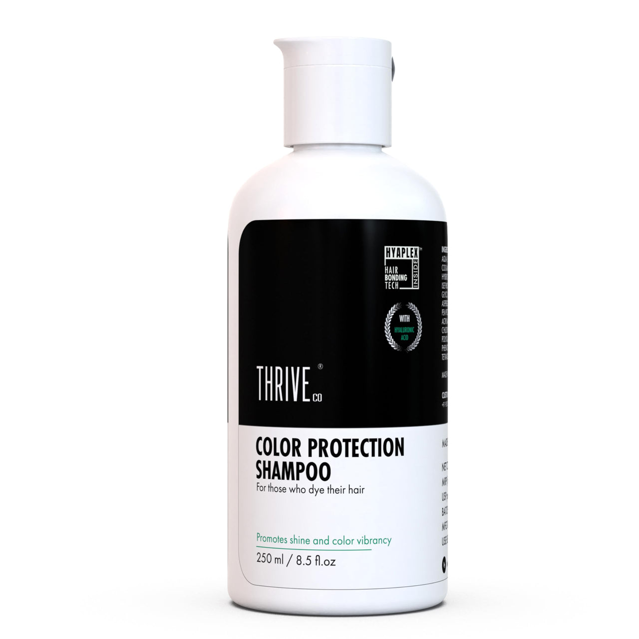 ThriveCo Damage-Free Hair Color Kit With 5-MIN COLORING SHAMPOO(Natural Black) + COLOR PROTECTION SHAMPOO (250ml) | 100% Grey Coverage |Prevents Color Fading & & Repairs Damage