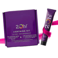 2.Oh! Italian- Fuchsia Pink Hair Color DIY Kit | Semi Permanent Hair Color + Hair Bleach for Hair Color | Hair Highlights for Women & Men | Hair Bleach with Plex & Argan oil| Lightening Kit