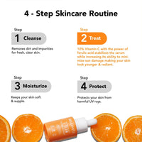 Bellavita C GLOW Face Serum | Vitamin C Serum 10%, 0.1% Ferulic Acid & Hyaluronic Acid | 99% Pure Form of Vitamin C,for Glowing Skin, Reduce Dark Spots Non-Irritating | Non-Sticky | Brightening Vit C Formula For Men and Women |All Skin Types 30 ml