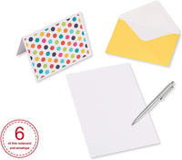 American Greetings Blank Cards Assortment with Envelopes, Bright Patterns (30-Count) blue, orange, yellow, fuschia