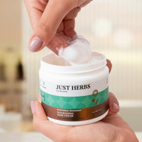 Just Herbs Nourishing Hair Cream for Men & Women with Bhringraj & Rosemary, Helps Reduce Dandruff and Hairfall 100 g