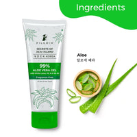 Pilgrim Hair Growth Combo Kit for Healthy, Smooth, Frizzy Hair |99% Aloe Vera Gel 200ml |Hair Growth Serum 50ml |Sulphate Free Shampoo 200ml |Korean Hair Care Kit |Mild Shampoo for Silky & Smooth Hair